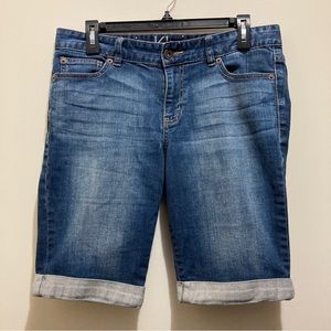 Calvin Klein Denim Bermuda Shorts, Size 10
